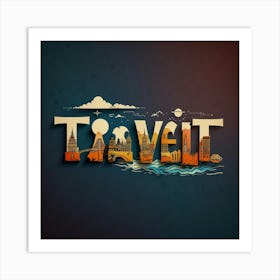 Leonardo Lightning Travel Word Definition Art 3 Art Print