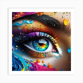 Colorful Eye 11 Art Print