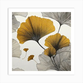 Ginkgo Leaves 22 Art Print