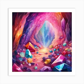 Colorful Cave Art Print