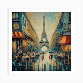 Rainy Day In Paris Art Print