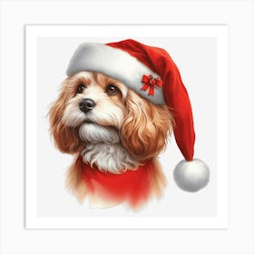 Santa Dog 12 Poster