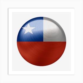 Chile Flag Country Chilean Art Print