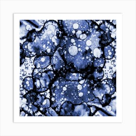 Abstraction Blue Carpet 3 Art Print