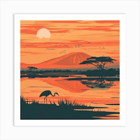 Sunset In Kenya 8 Art Print