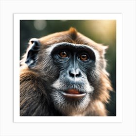 Chimpanzee Portrait 11 Art Print