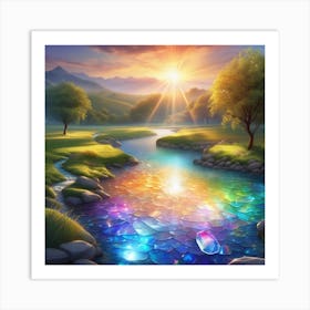 Rainbow River 1 Art Print