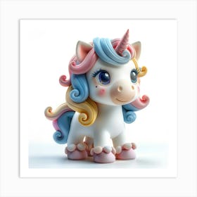 Unicorn Figurine 84 Art Print