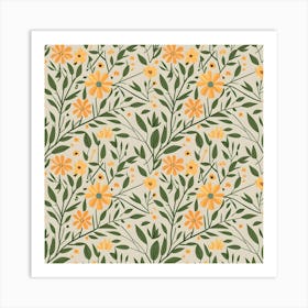 Floral Pattern 34 Art Print