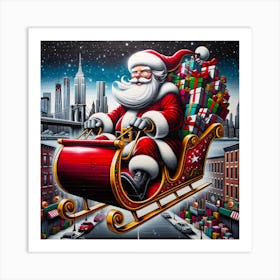 Santa Claus S Present Of Peace 03 Art Print