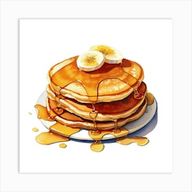 Pancakes With Syrup 2 Art Print