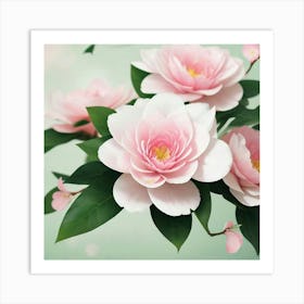 lovely camelia Art Print