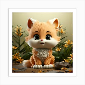 Cute Kitty 1 Art Print