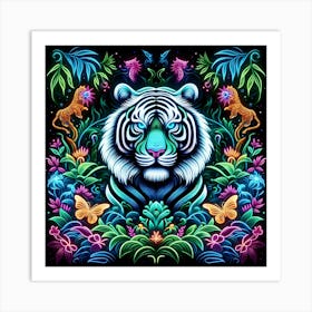 Tiger In The Jungle Art Print
