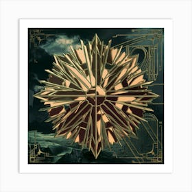 Golden Star Art Print