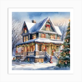 Christmas House 179 Art Print