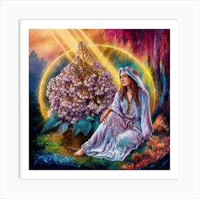 Lilac Goddess Art Print