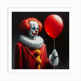 Sad Clown Art Print