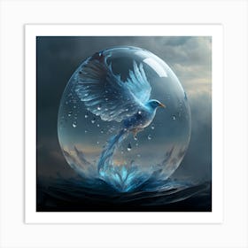 Bird In A Glass Art Print