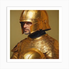 Golden Knight 1 Art Print