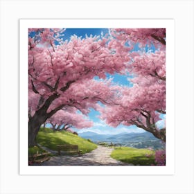 Cherry Blossoms Art Print