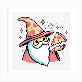 Wizard Of Pizza Art Print