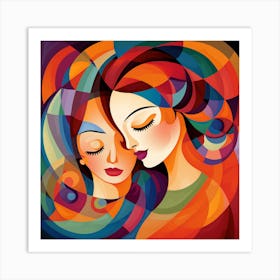 Mother And Daughter Art Print