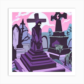 Graveyard 17 Art Print