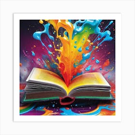 Colorful Book 3 Art Print