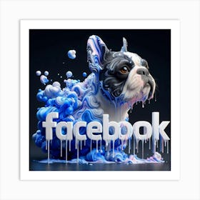 Facebook Logo 2 Art Print