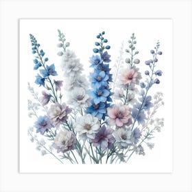 Delphinium 3 Art Print