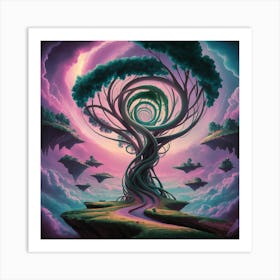 Azure Dreamscape Art Print