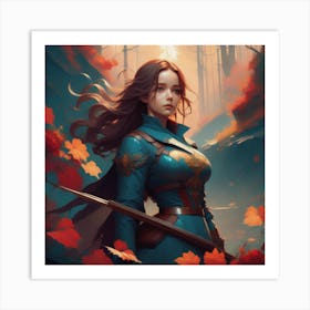 Ruby Radiance Art Print