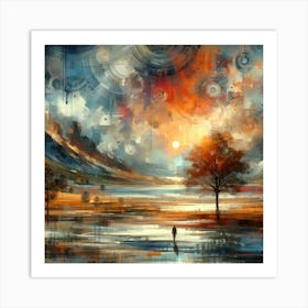 Abstract Horizons 7 Art Print