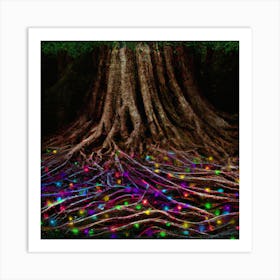 Lumiroots 001 Art Print