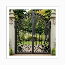 Wrought Iron Gate 4 Art Print