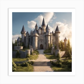 Castle Stock Videos & Royalty-Free Footage 2 Art Print