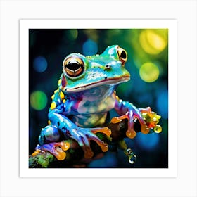 Colorful Tree Frog Art Print