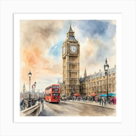 Big Ben In London 1 Art Print