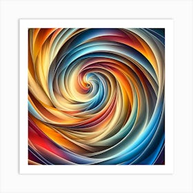 Abstract Spiral Background 1 Art Print