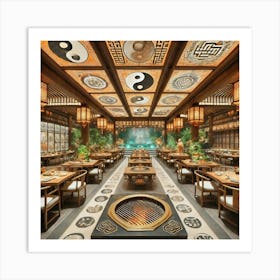 Sovereign Flame Taoist Han Interior Art Print