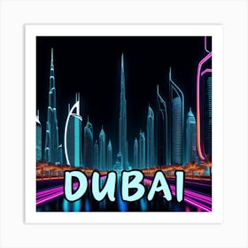 Dubai Cityscape Art Print