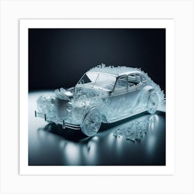 Car Made Of Glass Art Print