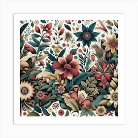 Floral Painting Art Print