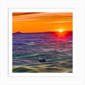 Sun set Art Print