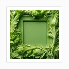 Green Frame 2 Art Print