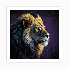 Lion Portrait 2 Art Print