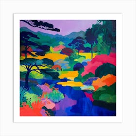 Abstract Park Collection Kenrokuen Garden Kanazawa Japan 2 Art Print