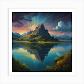 Mountain Landscape Art Print