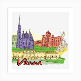 Vienna Cityscape Art Print